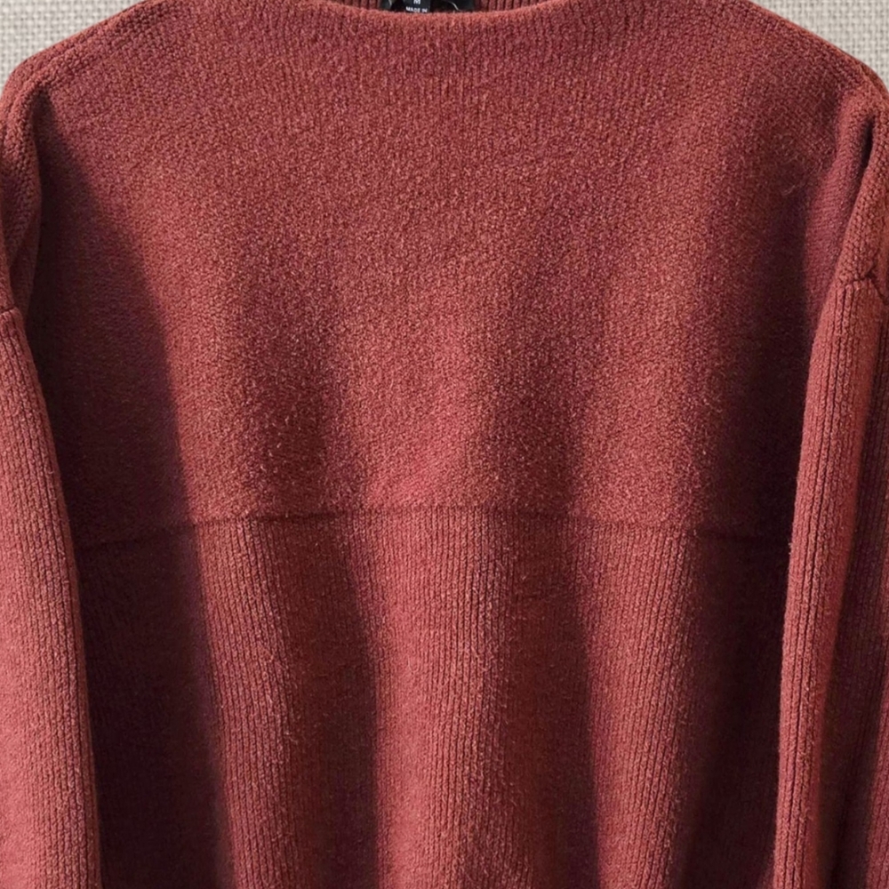 Lulu's Rust Red Crewneck Sweater - Picture 6 of 9